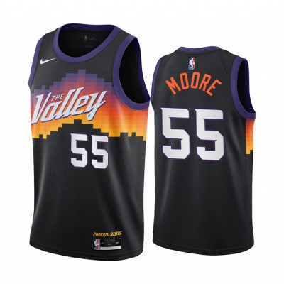 Nike Phoenix Suns #55 E'Twaun Moore Black Youth NBA Swingman 2020-21 City Edition Jersey